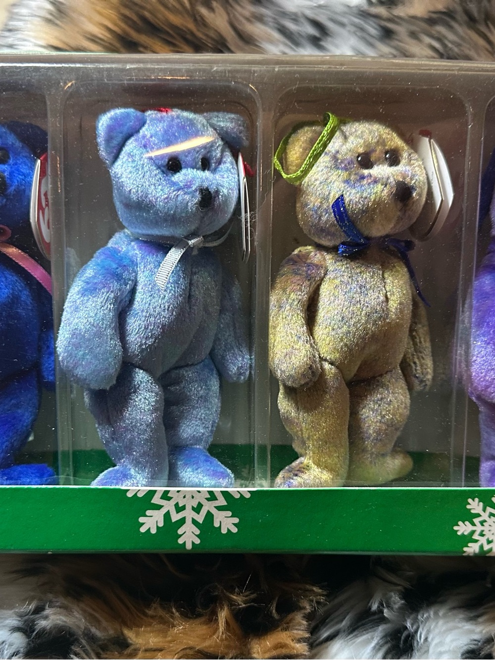 TY Jingle Beenies ornaments set of 4
